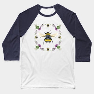 Bumblebee & Thistles Baseball T-Shirt